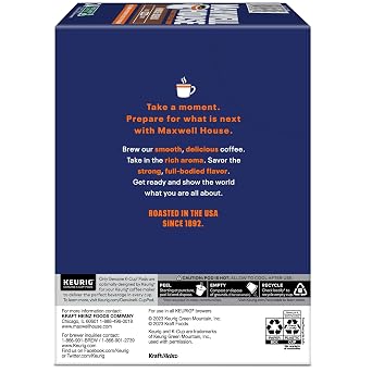 Maxwell House House Blend Coffee Keurig Single Serve K-Cup Pods, 24 Pods Per Pack, Case Of 4 Packs