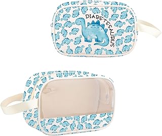 JXGZSO Funny Diabetic Bag Gift Diabetesaurus Diabetic Dinosouar Bag Diabetes Diabetic Supply Case (diabetesaurus MB)