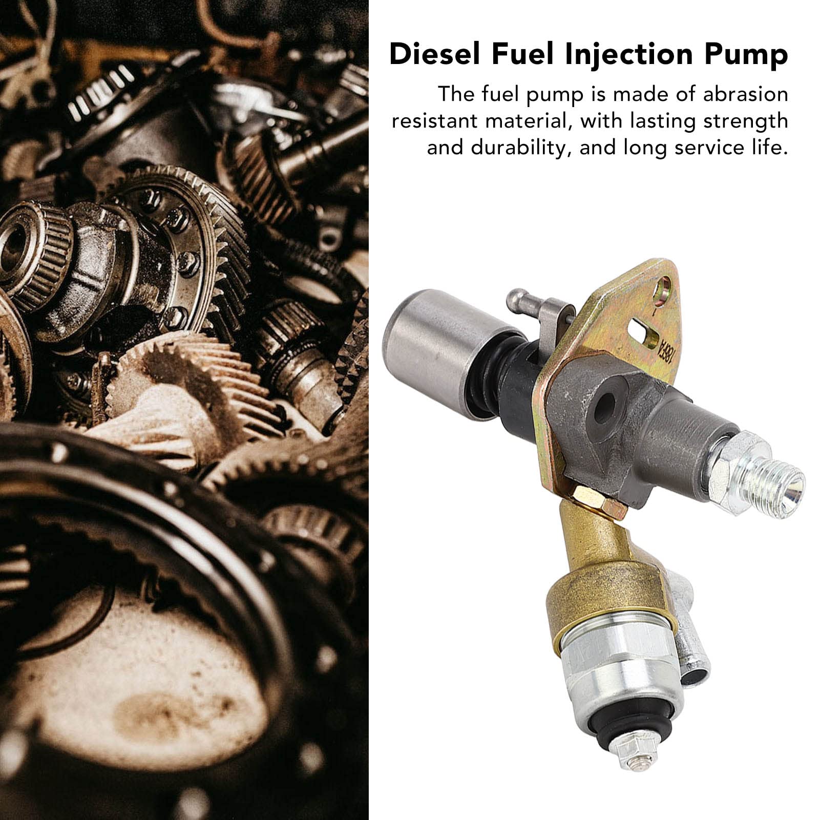 Iniettore di Carburante, Pompa di Iniezione del Generatore Diesel Monocilindrico 186Fa L100N 12V con Elettrovalvola Per Servosaldatrice del Gruppo Elettrogeno