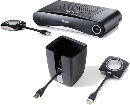 Barco CS-100 Bundle | Standalone Wireless Presentation System with ClickShare Tray and 2 Buttons