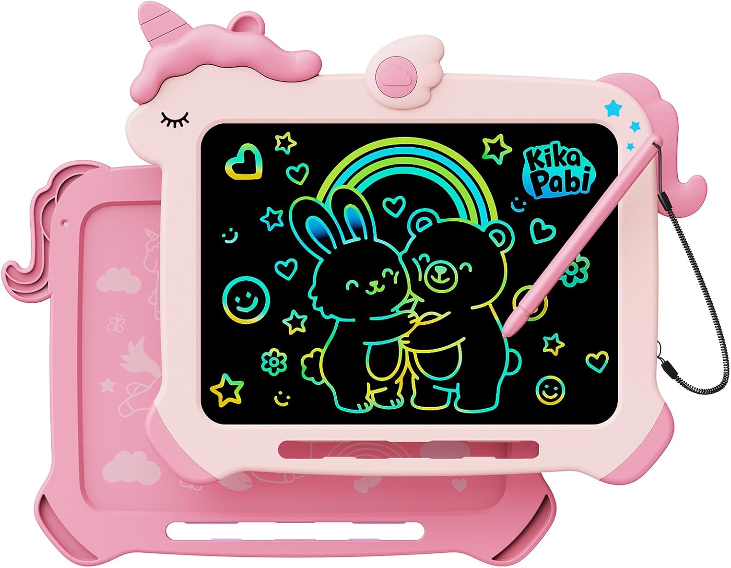 8.5 inch LCD Writing Tablet for Kids, Unicorn Toys Gifts for Girls Aged 3-5, Toddler Girl Kids Educational Travel Toy, Birthday Gift for 3 4 5 6 7 8 9 Year Old Girl (Pink