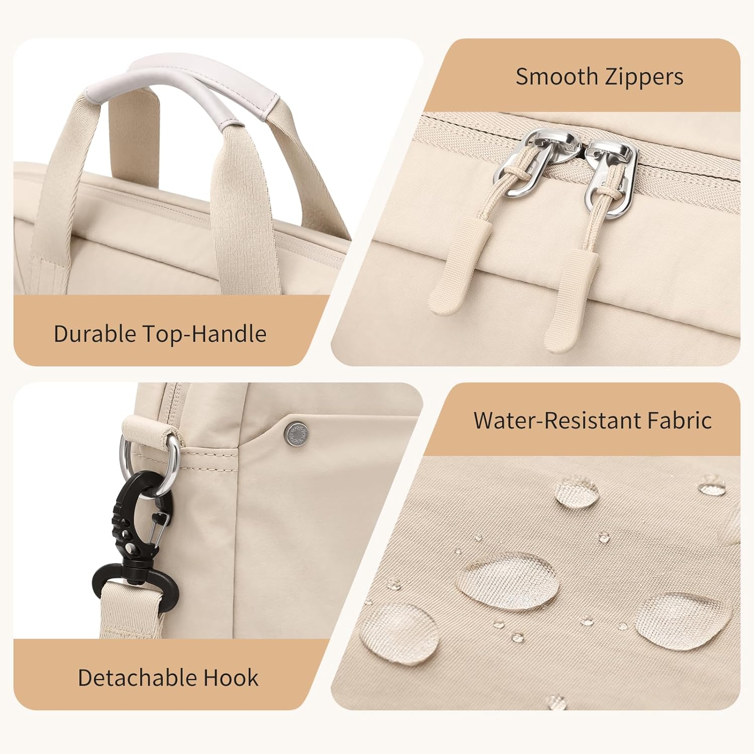 Laptop Tote Bag for Women Casual Tote Bag for Business Teacher Carry On Crossbody Bag - Image 7