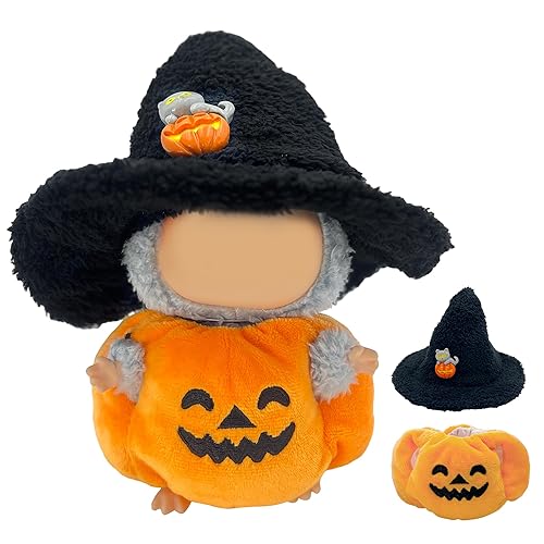 2025 New Clothes for LABUBU, 2-Piece Orange Clothes Set for
