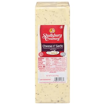 Shullsburg Creamery Cheese-N-Garlic, 5 Pound Loaf