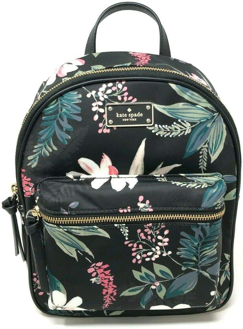 kate spade black small bradley wilson road quilted backpack