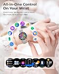Smart Watch for Women, 1.27" HD Fitness Tracker with 4 Bands & Necklace Gift Set, Heart Rate SpO2 Sleep Monitor, 120+ Sport Modes, Call & Notifications, Smartwatch for Android iPhone, 41mm
