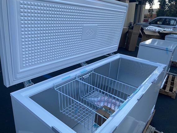 Commercial Freezer Chest freezer 18 cubic feet, 65 Length-Ice Cream freezer NSF Certified White Solid door w/Storage Baskets XF-562 dup1