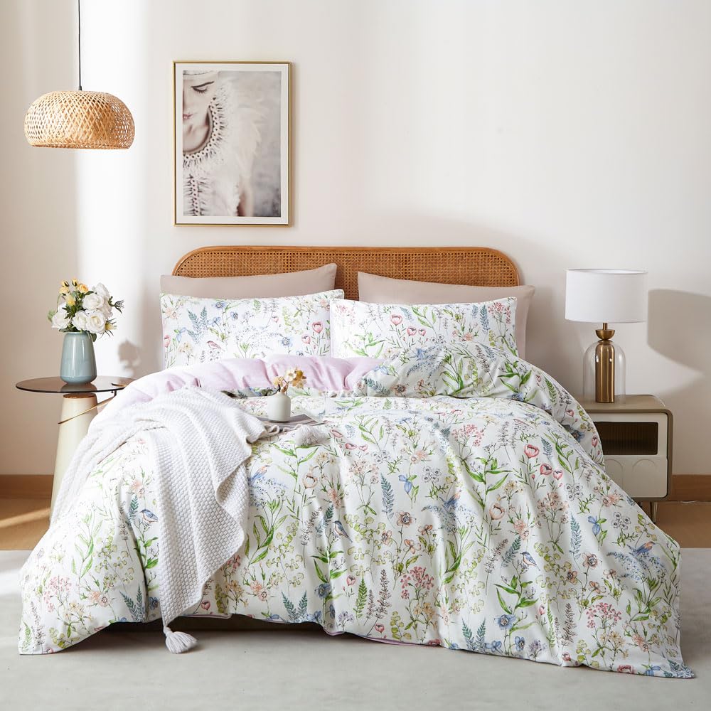 Covebett Bettwäsche Baumwolle Weich Renforce Baumwollbettwäsche ÖKO-TEX Bettbezug und Kissenbezug 80x80cm Reißverschluss