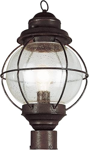 Miniatura 2 de Trans Globe Lighting TG69902 RBZ Americana One - Farol para montaje al aire libre, luces postales, bronce/oscuro
