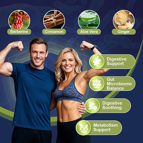 Miniatura 6 de Probiótico Prebiótico, Postbiótico y Enzimas Digestivas para la Salud Digestiva, 80 Mil Millones de UFC Probióticos Soporte Intestinal Completo con