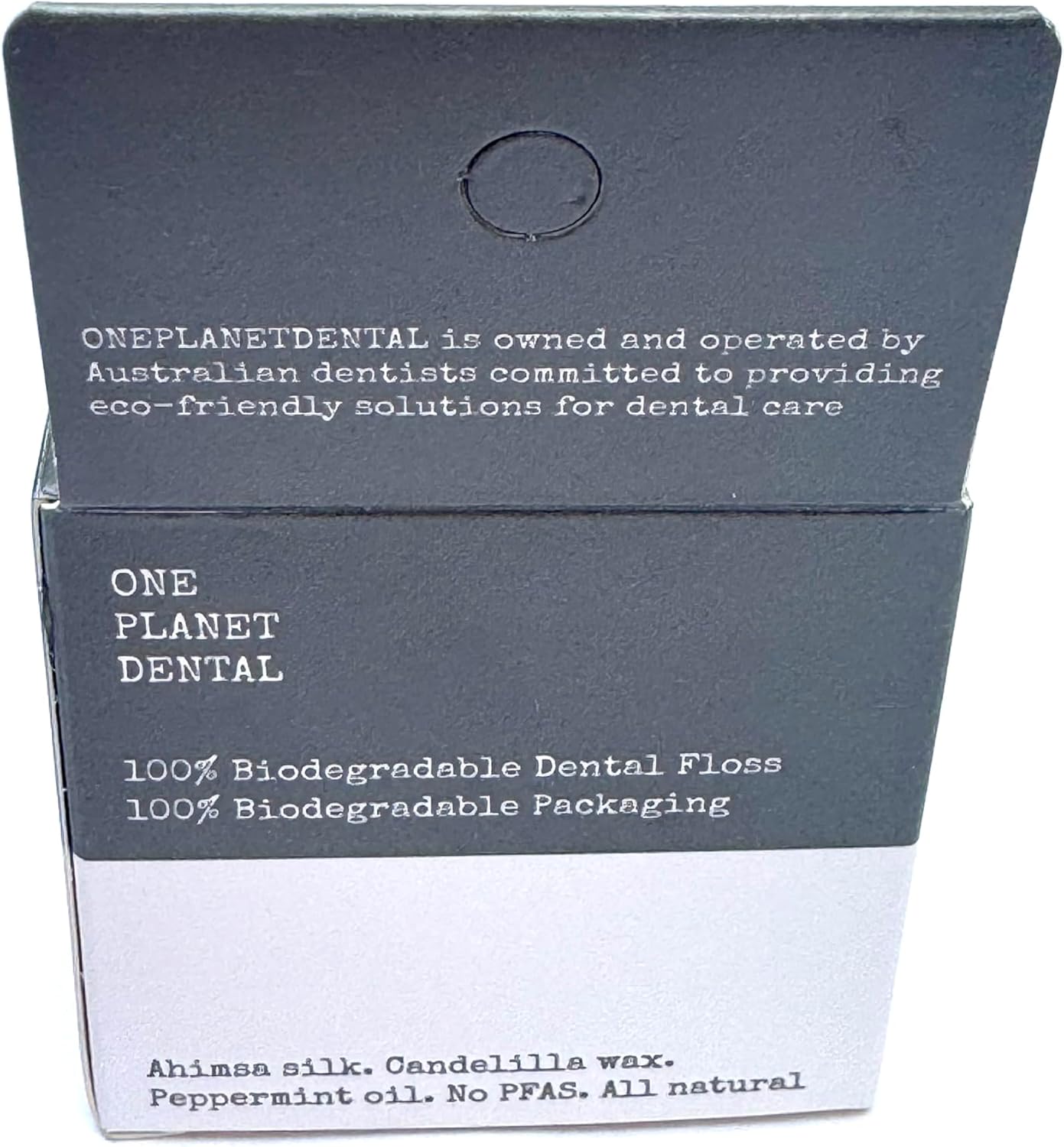 Biodegradable Silk Dental Floss |Zero Waste Floss | NoPFAS |Teflon Free Floss | Peppermint Oil | 43 Yards | Shatter Proof Cardboard Box | Plastic Free | Natural Candelila Wax