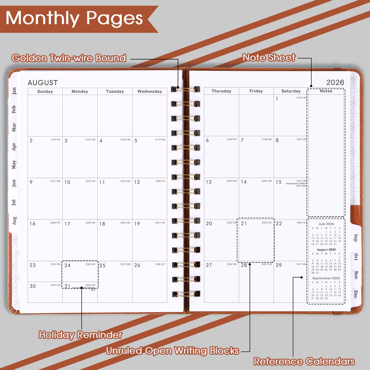 2026 Planner Weekly And Monthly, JAN. 2026 - DEC. 2026, 6\" X 8.4...