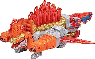Power Rangers Dino Fury Dimetro Zord Orange Action Figure Toy Part of Megazord, Toys for 4 Year Old Boys and Girls and Up (F8243)