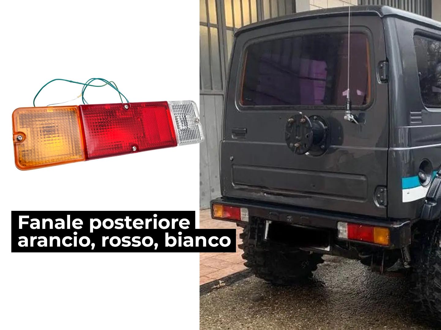 Feux Arrière LED Complets Pour Suzuki Samurai SJ410/SJ413/Gypsy - 5 Fonctions - Ajustement Direct - 7