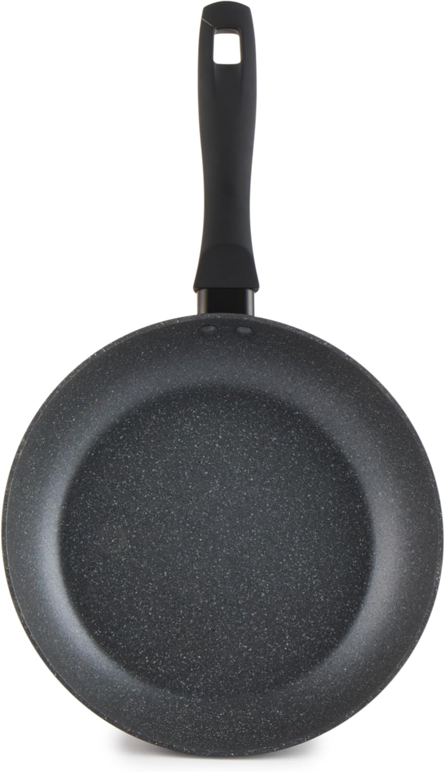 Russell Hobbs RH02799EU7 Metallic Marble 24 cm Frying Pan - Non-Stick Egg/Omelette Pan, Induction Suitable Cooking Pan, Little to No Oil, Healthy Cooking, Forged Aluminium Cookware, Soft-Grip Handle