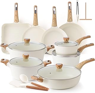 SENSARTE Nonstick Ceramic Cookware Set