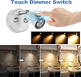 SUPAREE Lampe 12V LED Caravane 12V Éclairage LED USB Lampe de Lecture Camping Car 3200K Dimmable avec Prise USB Interrupteur Tactile pour RV Camion Bateau Van Fourgon 2Pcs - 3
