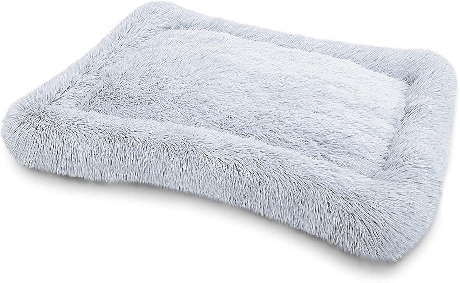 SAVFOX Soft Plush Pet Bed, Anti-Slip Crate Pad Mat Deep Sleep Cozy Calming Self-Warming Anti Anxiety Mattress for Large Medium Small Dog…