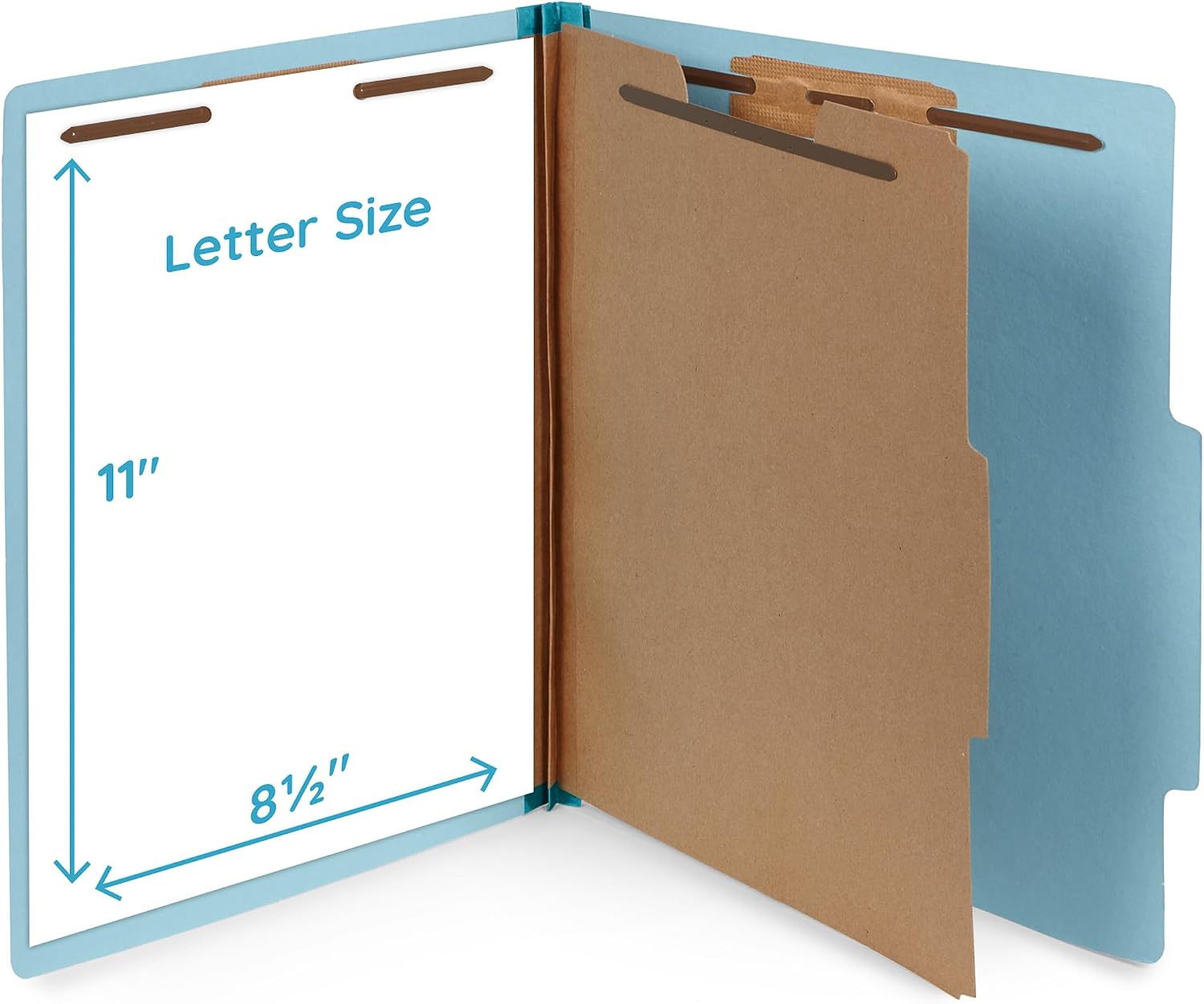 Blue Summit Supplies 30 Blue Classification Folders, 1 Divider, Letter image 2