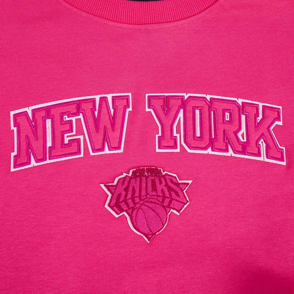 Pro Standard NBA womens Womens Nba Classic Triple Pink Brushed Back French Terry Crewneck Sweatshirt - Image 5