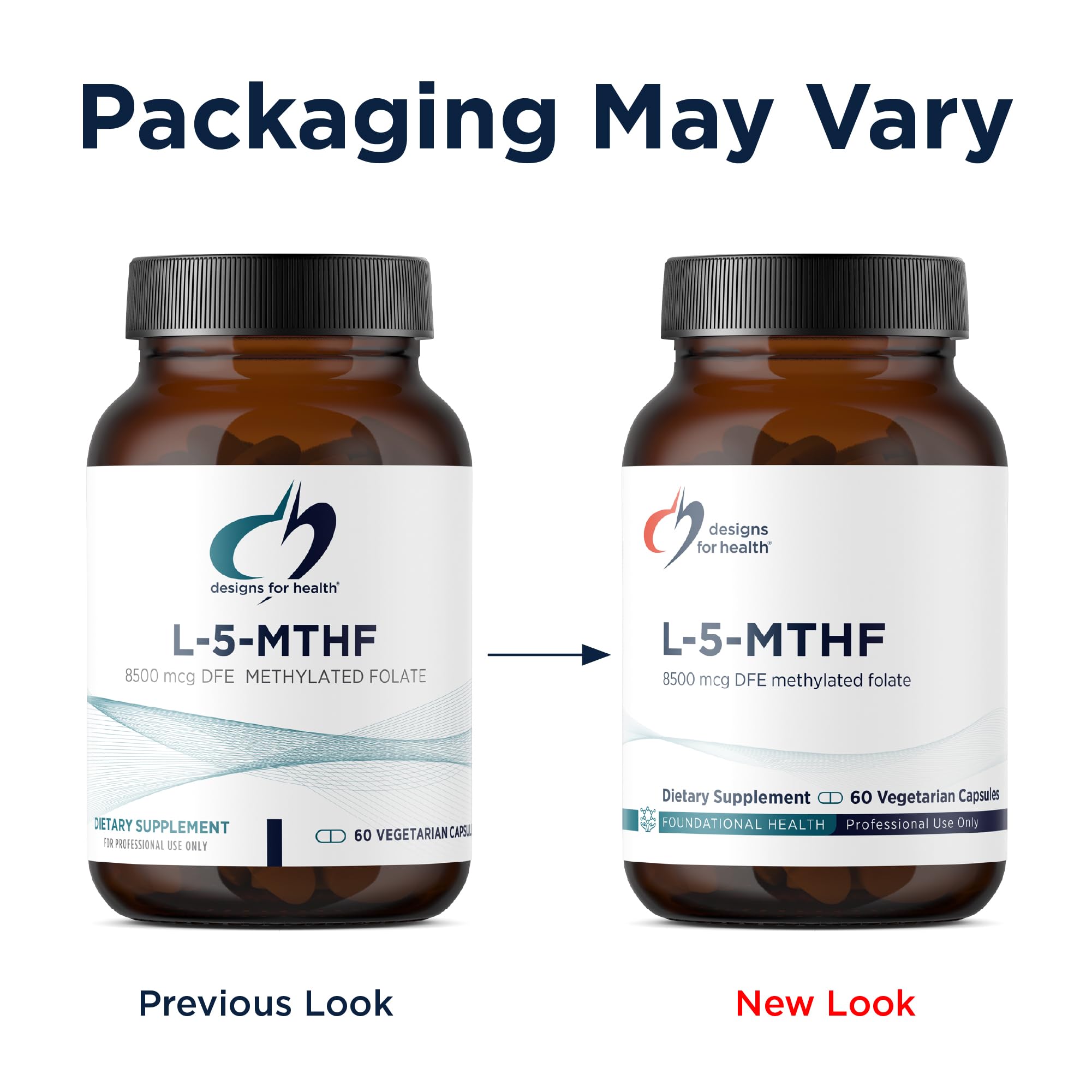Designs for Health L 5-MTHF, Methylated Folate Supplement, 60 Capsules — Amazon image 4