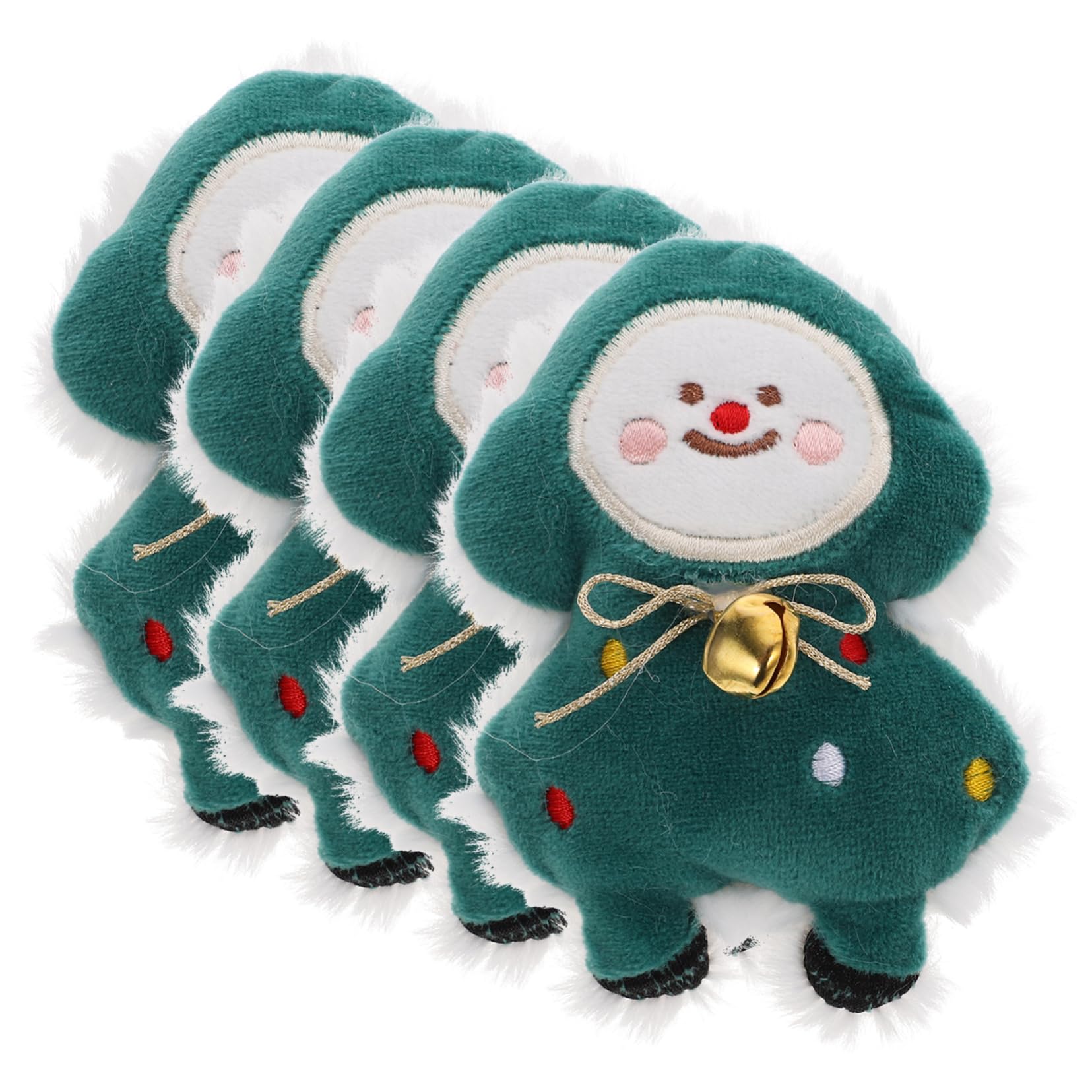 HANABASS 12pezzi Giocattoli Per Gatti Catnip Forma Di Albero Di Natale Giocattoli Interattivi e Morbidi Per Masticare Perfetti Per Gioco e Benessere Del Tuo Gatto
