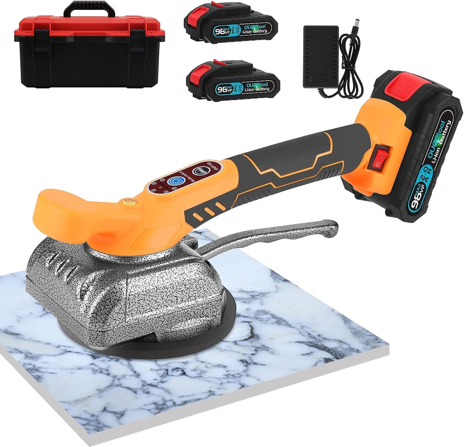 HELLARO Tile Vibration Tools for Installation Tiling Vibrant Machine with Suction Cup Vibrator Handheld Tile Butt Leveller, Tile Spacers Leveling System 5 Speeds Adjustable (2 Battery) (B0CQG7FCKT) Amazon Price History, Amazon Price Tracker
