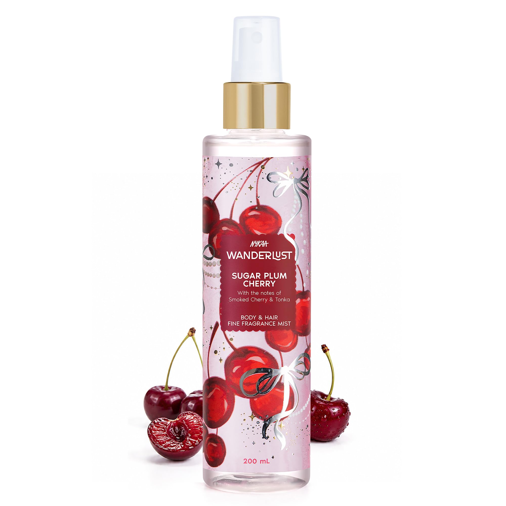 Nykaa Wanderlust Sugar Plum Cherry Body & Hair Fine Fragrance I Perfume Mist for Women – 200 ml I Cherry & Raspberry | Long–Lasting, Travel‐Friendly, Vegan,Paraben‐Free, IFRA Certified-image-43