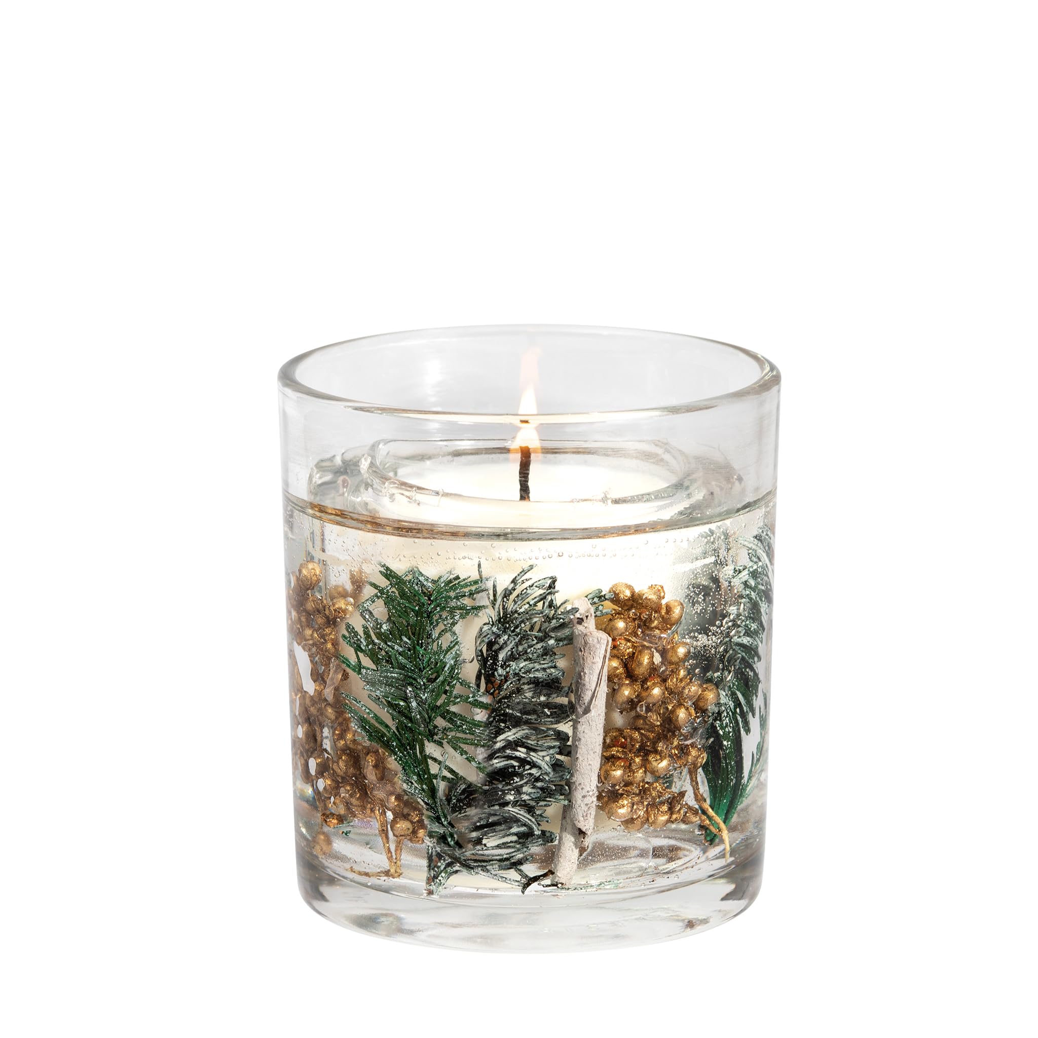 Stoneglow Candles London White/Light Blue Seasonal - Frosted Woods (Pear, Patchouli & Musk) - Scented Candle - Gel Tumbler Size 15