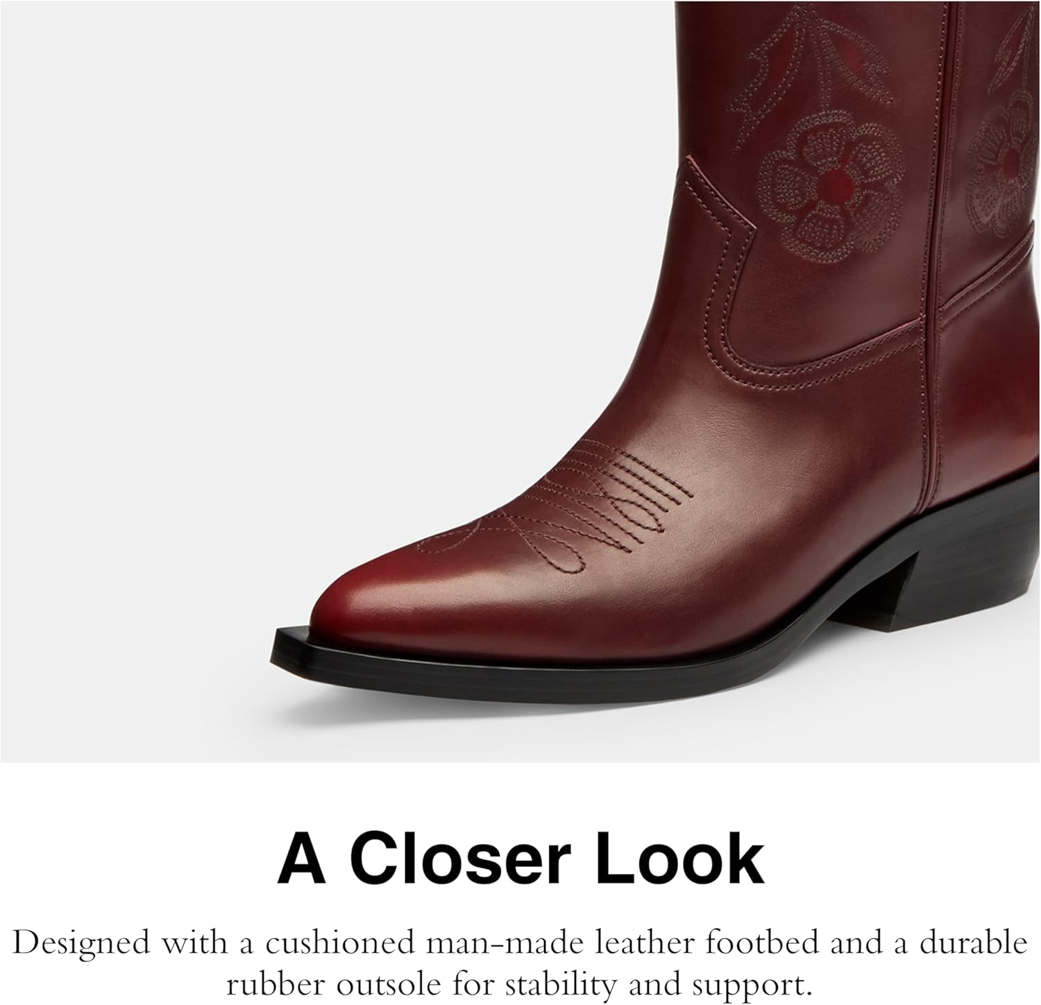 COACH Women's Aria Loved Leather Tall Cowboy Boot