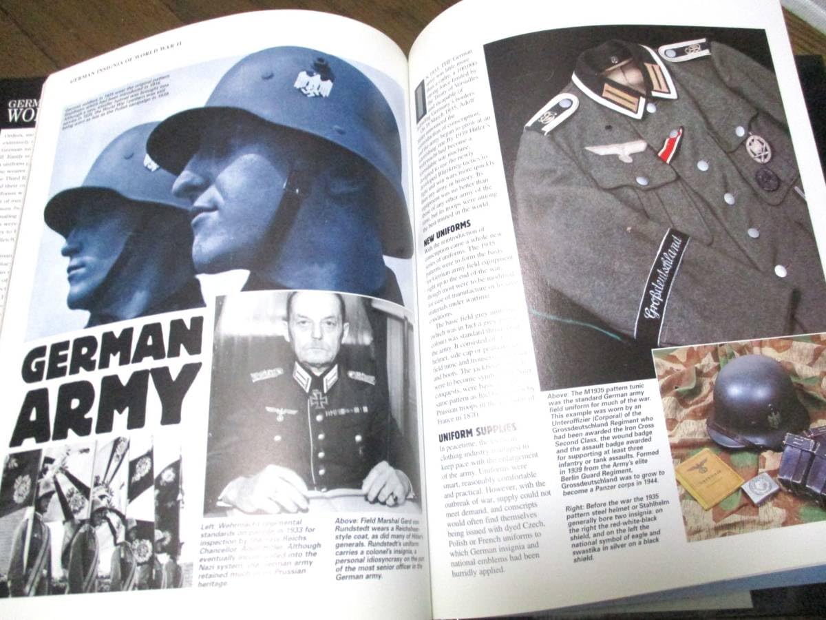 洋書＊写真集 German Headgear ナチス・ドイツの軍帽・ヘルメット ジャーマンヘルメット 旧ドイツ軍 ナチヘル ブラック 装飾用