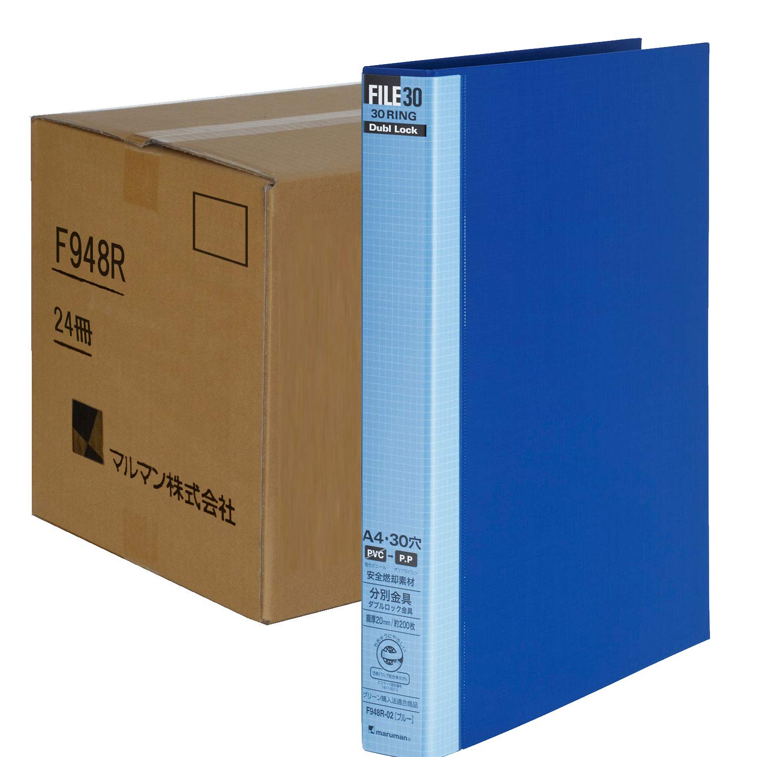 Amazon.co.jp: マルマン ルーズリーフ バインダー A4 ダブロック