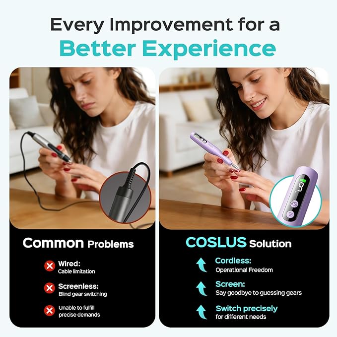 COSLUS C52 Cortaúñas Eléctrico Inalámbrico con Pantalla LED miniatura 4