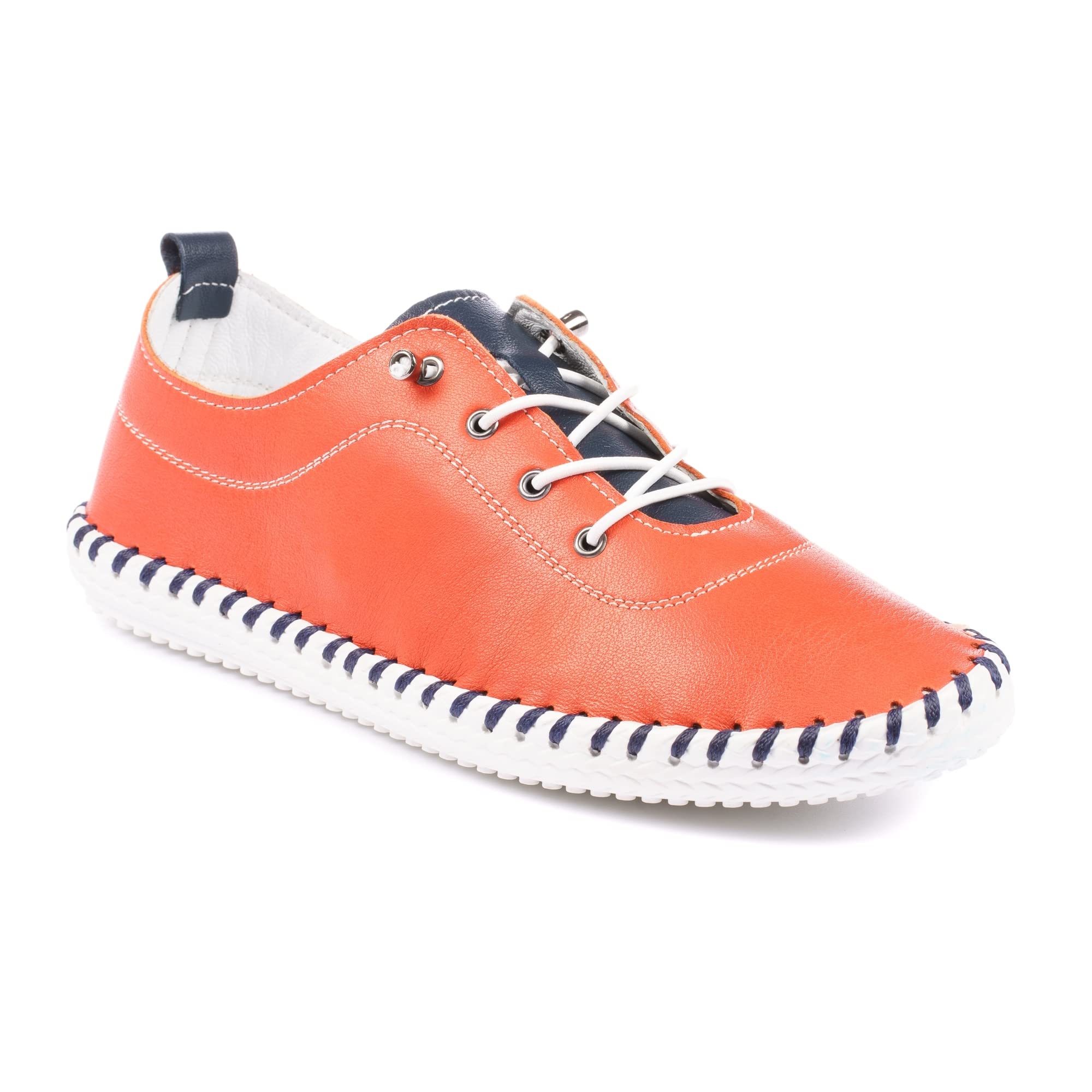 LunarSandown Soft Leather Plimsoll