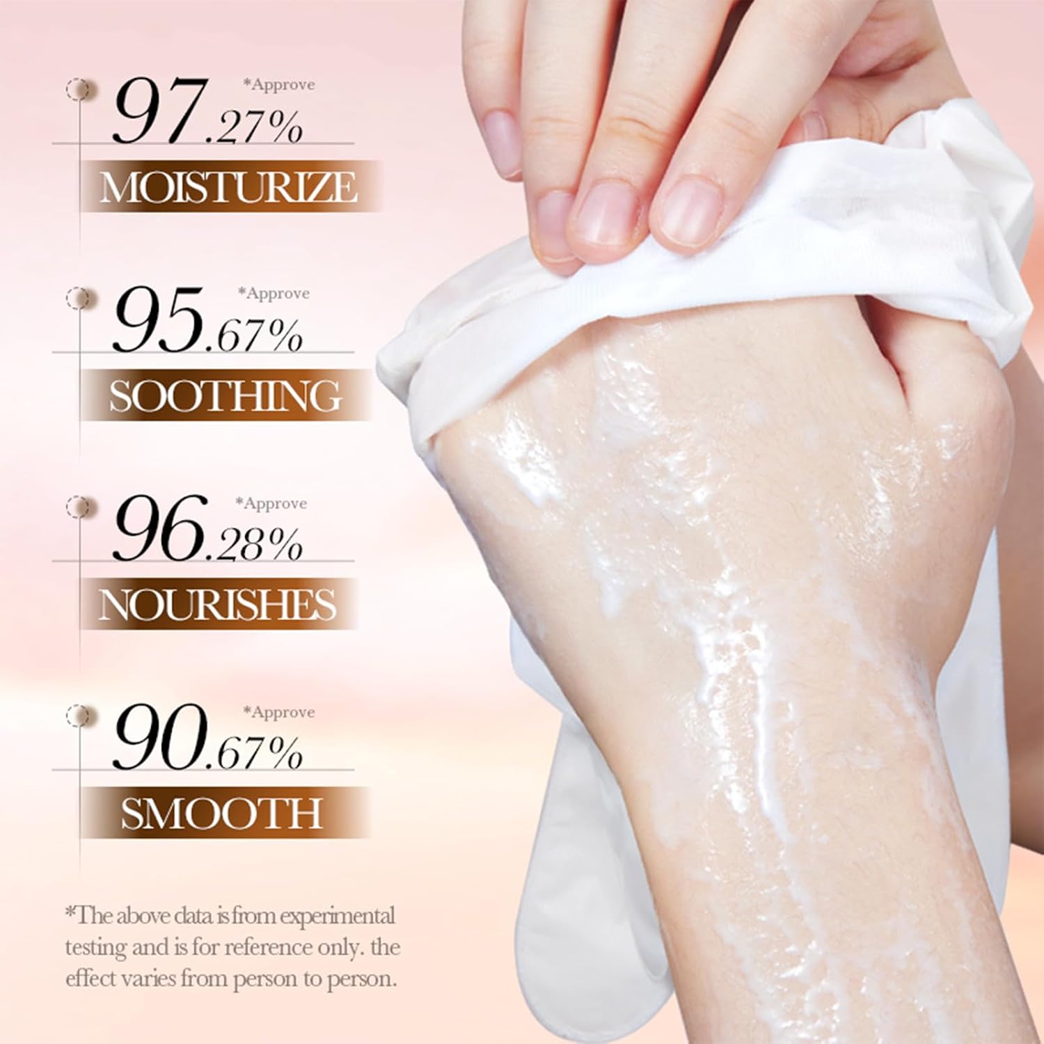 ACSUSS Women Chocolate Cake Nourishing Smooth Hand Mask Brighten Skin Tone Hydrating Improving Dryness Brown One Size