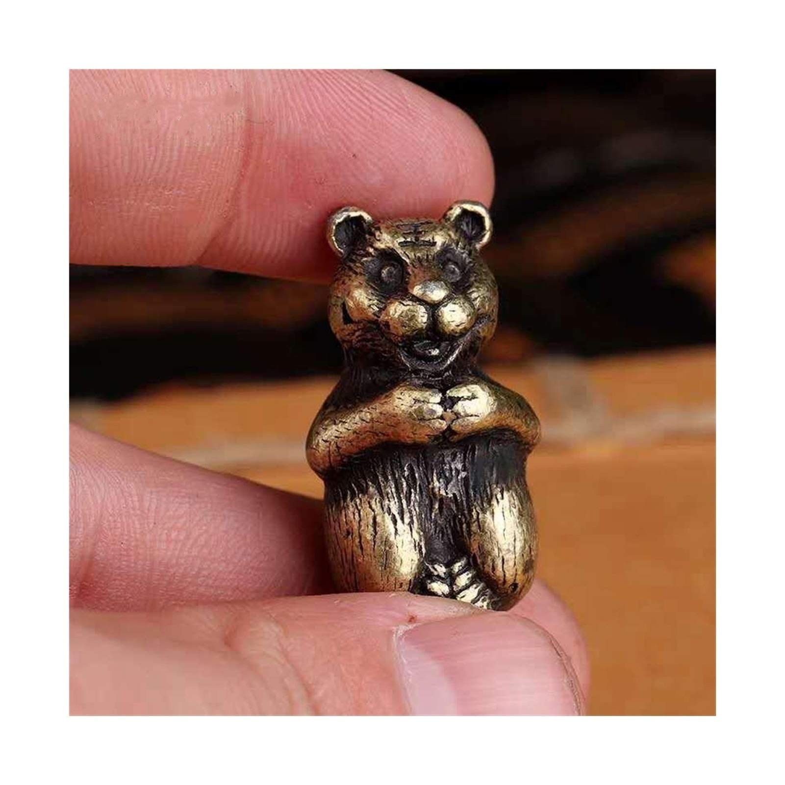 Skulptur 12 Tierkreisverzierungen Räucherstäbchen Mini Niedlichen Weihrauchbrenner Antik Kupfer Kleiner Tier Weihrauchhalter for Zuhause oder Büro Skulpturen Deko (Color : 1)