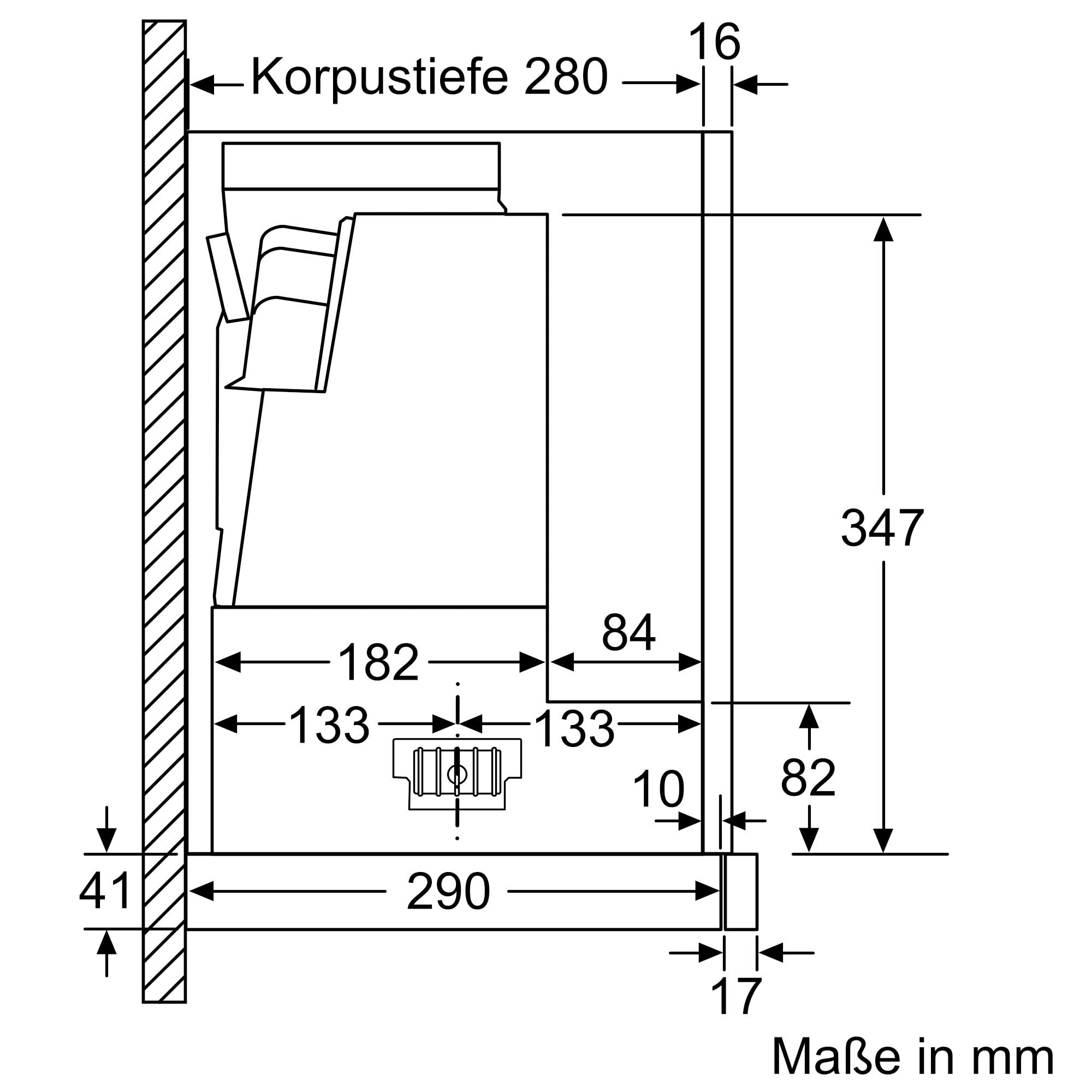 NEFF D46ED52X1 N 50 Flachschirmhaube 60 cm Einbau-Dunstabzugshaube Abluft Umluft LED Silbermetallic