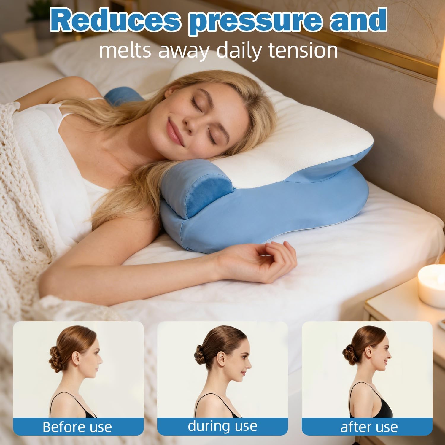 Bed Pillows for Sleeping Queen Size, with Two Pillowcases Soft & Fluffy Pillow with Down Alternative Filling, Cooling, Hotel Quality, Gusseted Pillow for Back, Stomach or Side Sleepers