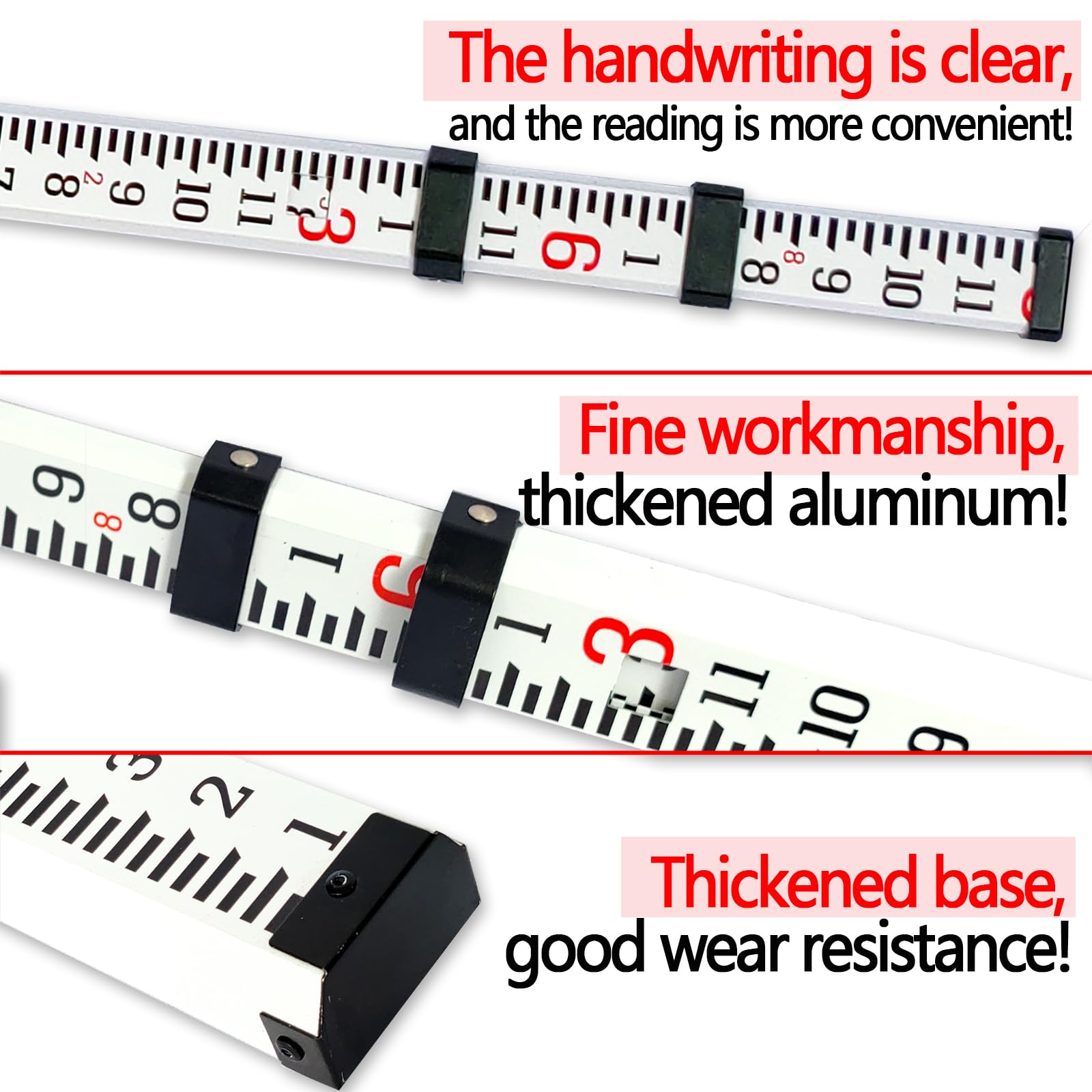 9-Foot Aluminum Grade Rod - Survey Pole -4