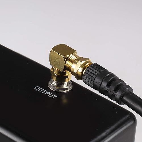 Miniatura 6 de THE CIMPLE CO Cable coaxial dorado de ángulo recto  4 unidades  para esquinas estrechas y montaje de TV de pantalla plana  Adaptador tipo F de 90
