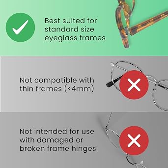 Eyeglass Temple Tighteners | 10 Pieces (5 Pairs) | Black