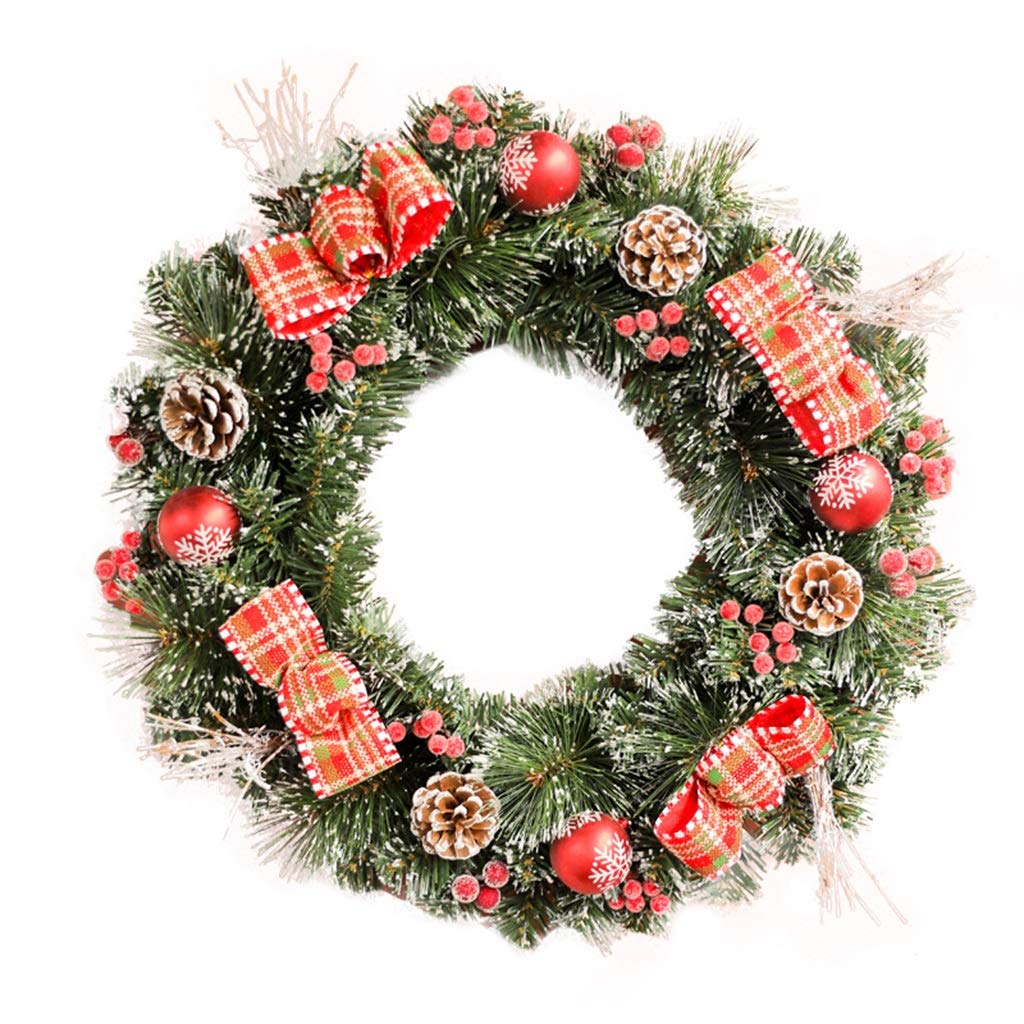 Guirlande de Noël 40cm avec nœuds papillon dorés pour décoration festive