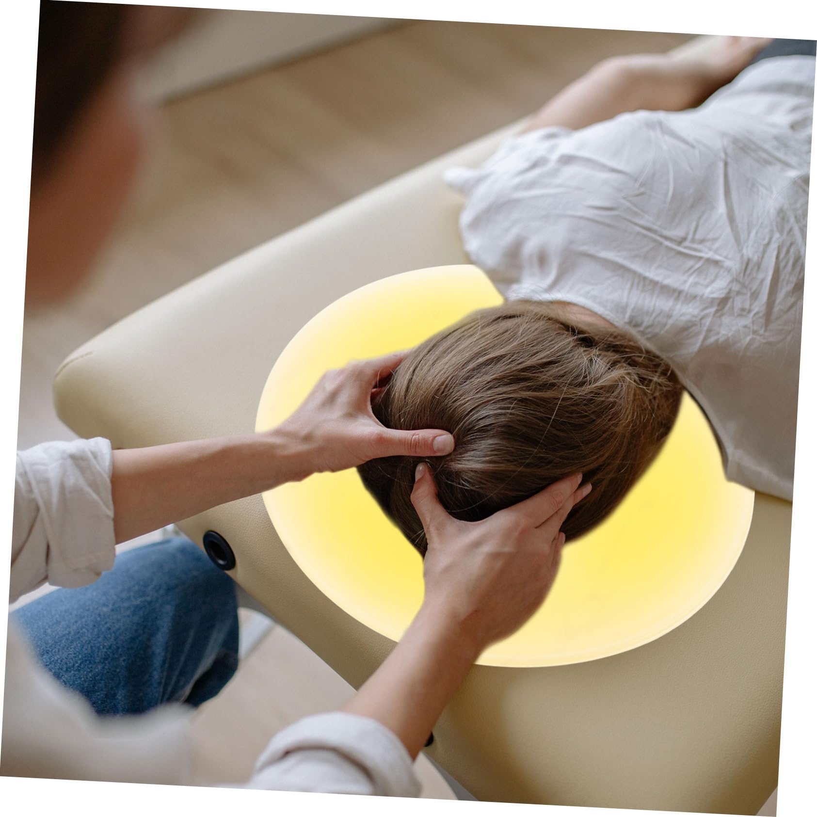 GALPADA Cuscino Spa in Silicone U Shape per Massaggio Viso e Corpo, Morbido Poggiatesta per Salone Estetico