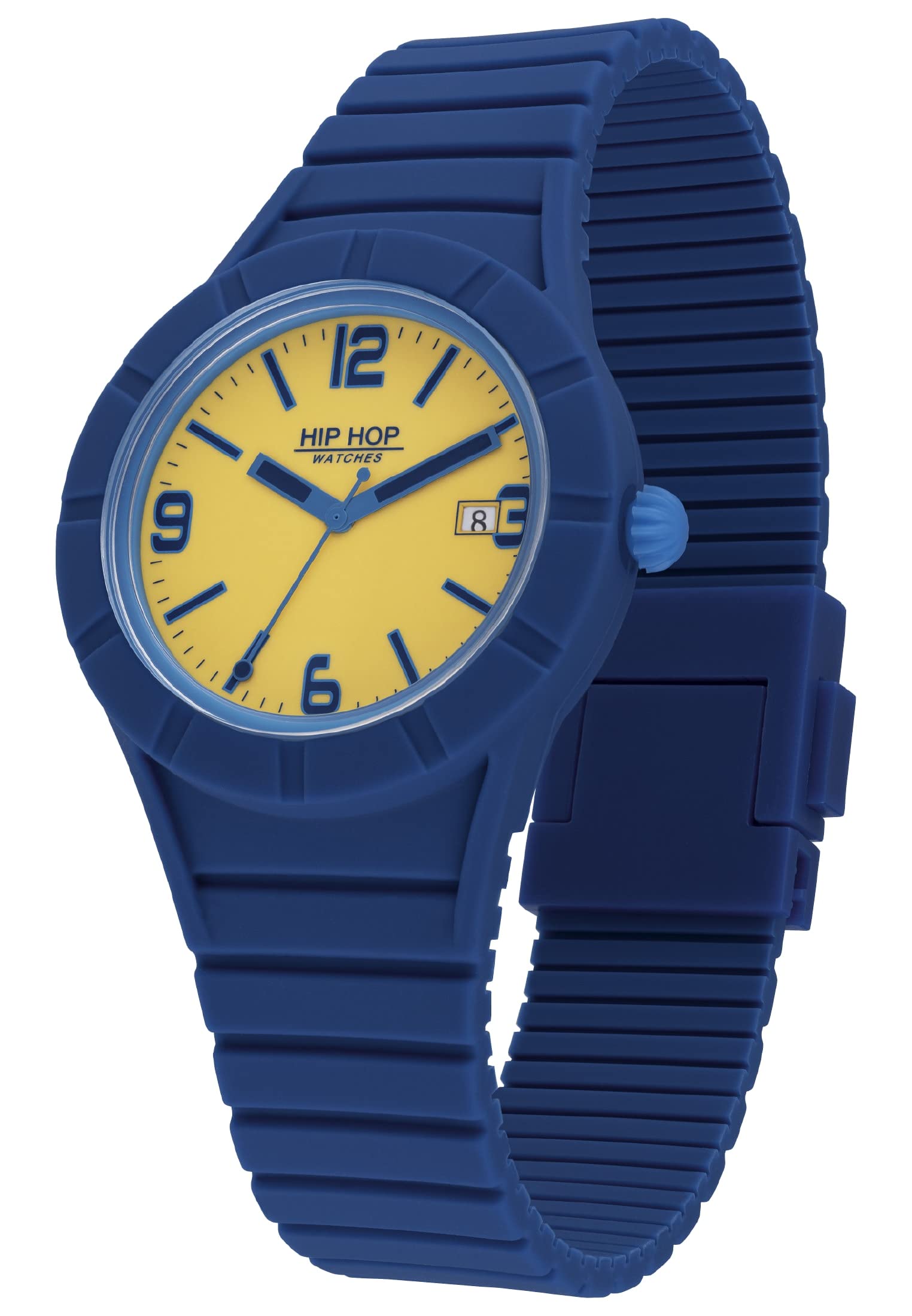 HIP HOP, Collezione Xman, Orologio Uomo con Cinturino in Silicone Intercambiabile, Pratica Chiusura, Quadrante in Vetro Acrilico, Cassa 42 mm, Movimento al Quarzo