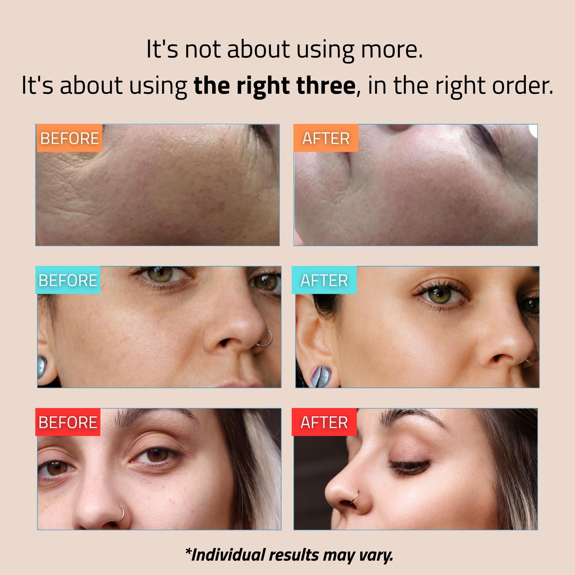 Essentials Anti Aging Skin Care für das Gesicht, Gesichtswasser, Hyaluronic Acid Face Serum, Gesichtscreme, Anti Aging Gesichtspflege für Damen & Männer von YEOUTH 3 x 30ml Set