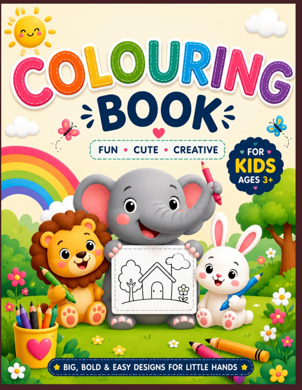 Cute Animal Colouring Book: Cute Animals For Little Artists