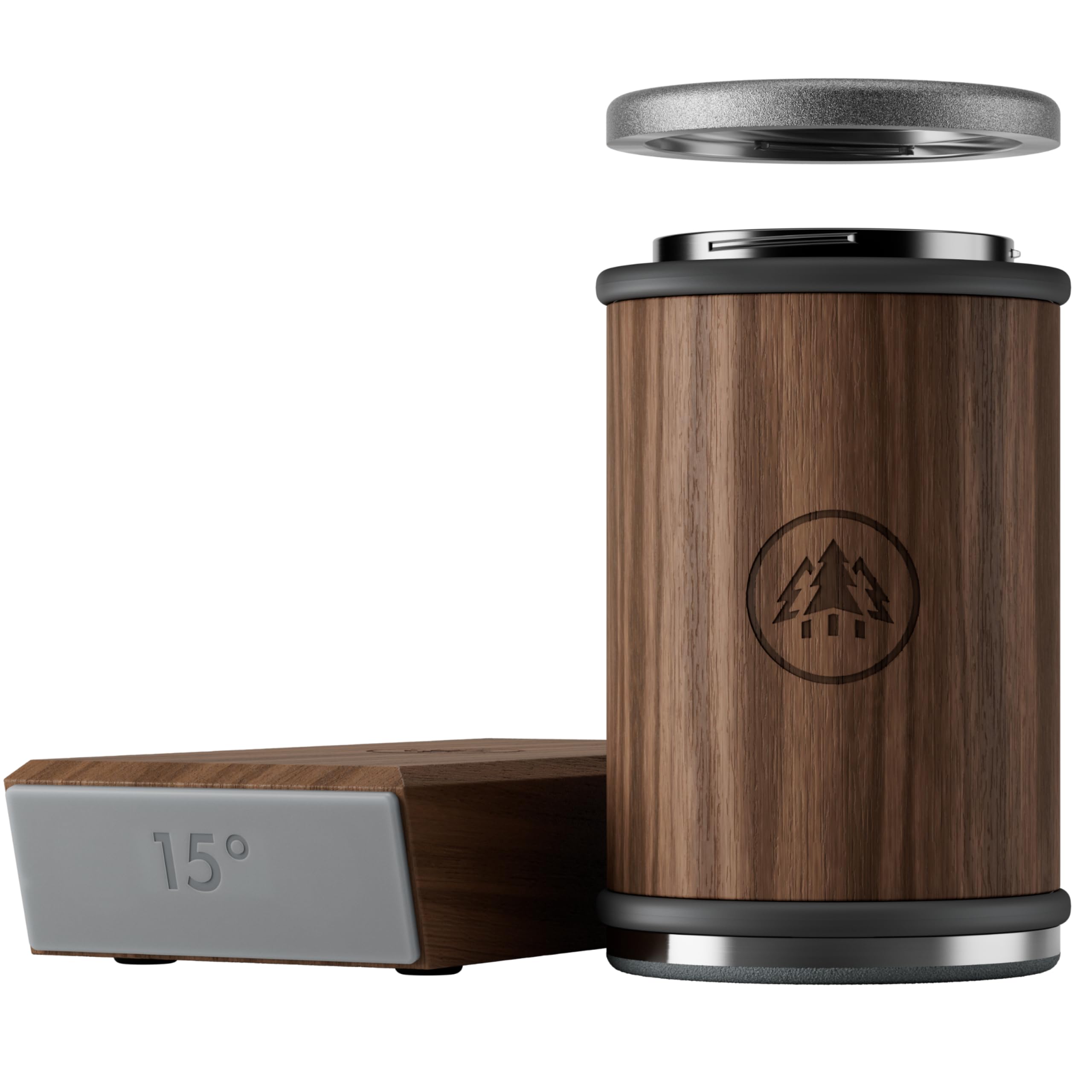 HORL®3 Walnut Rolling Knife Sharpener, Diamond & Ceramic Discs, 15° & 20°