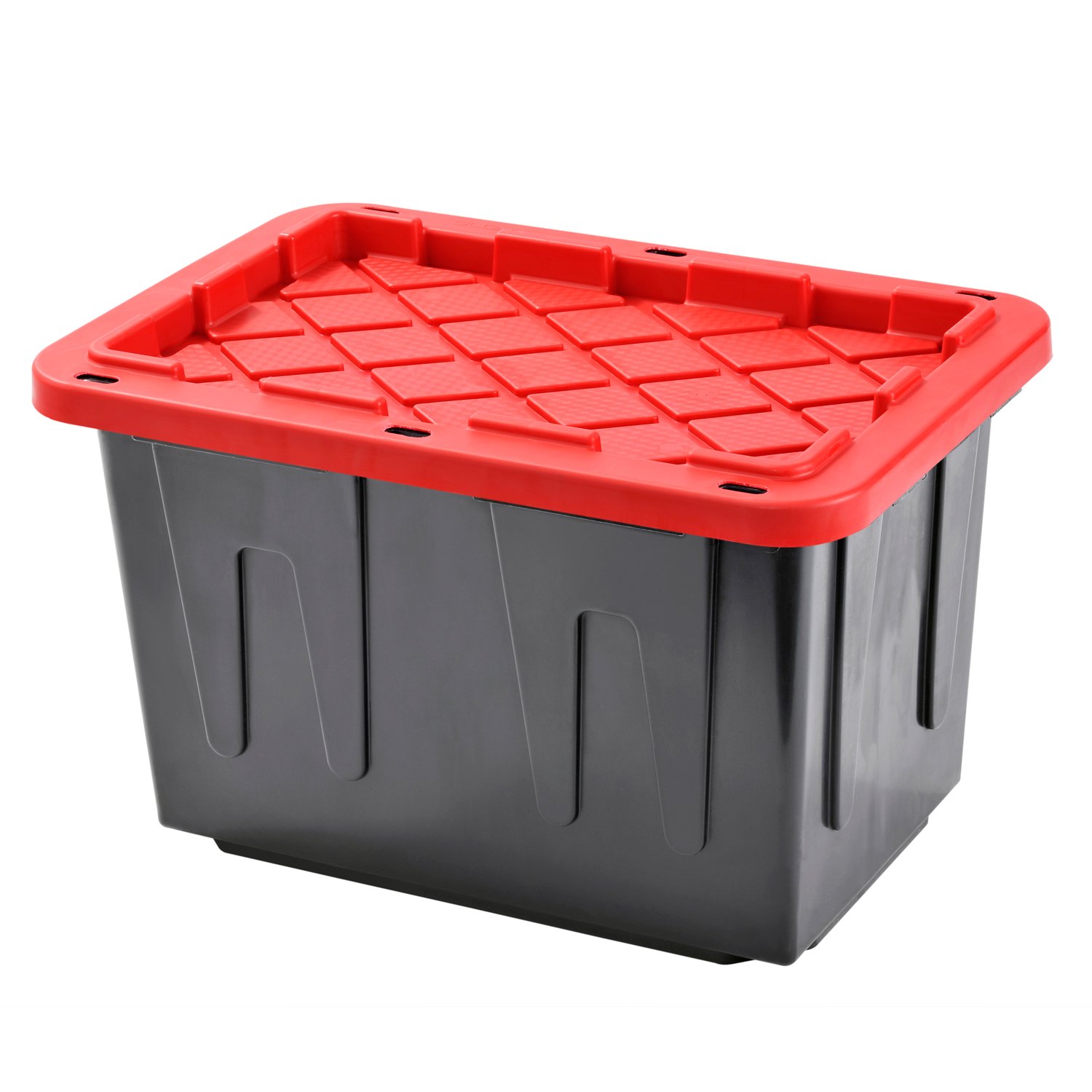 red plastic totes
