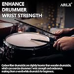 5A Carbon Fiber Drum Sticks 6 Pair Drumsticks Unique Wave non-slip Drumsticks