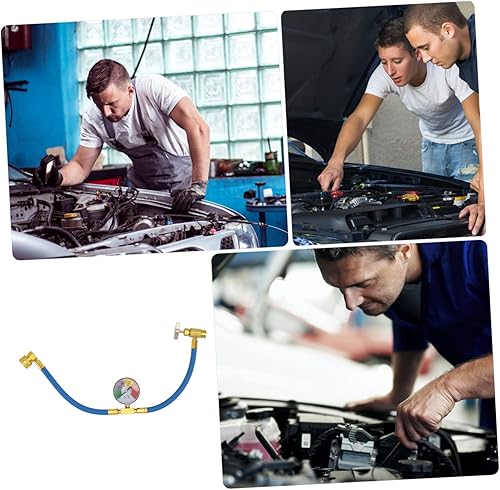 Miniatura 4 de VICASKY 3pcs Refrigerant Ac Charge Hose Ac Oil Injector R134a Can Tap Valve Ladeschlauch Fü Regas Kit Recharge HVAC Hoses R134a Charging Hose - 134a
